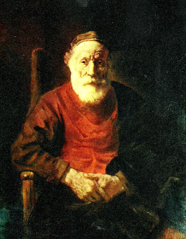 REMBRANDT Harmenszoon van Rijn portratt av gammal man